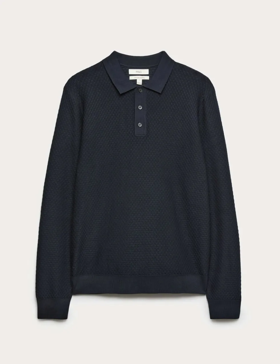 Cotton Modal Textured Polo Shirt