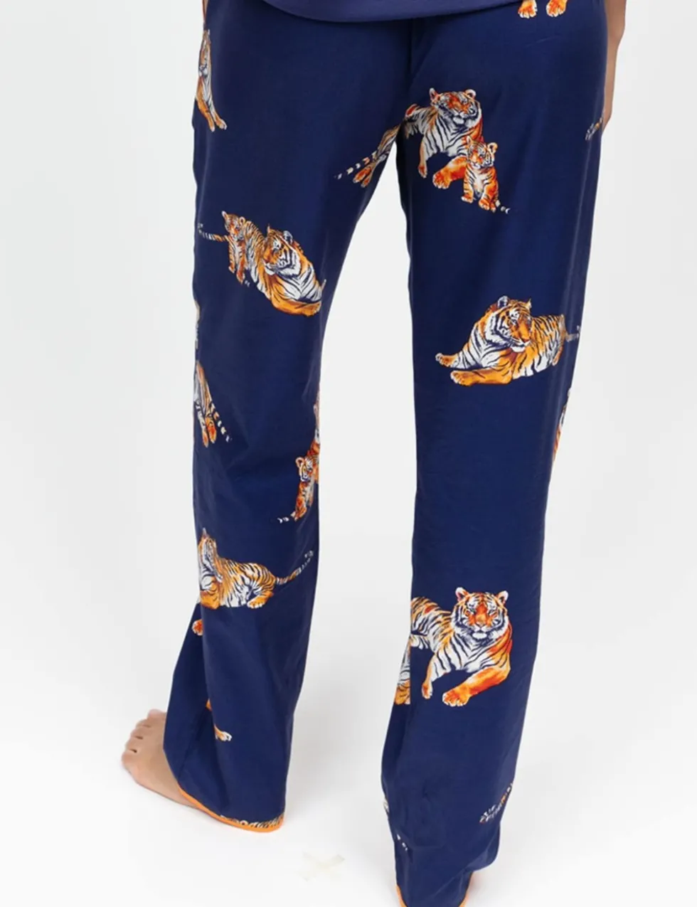 Cotton Modal Tiger Print Pyjama Bottoms
