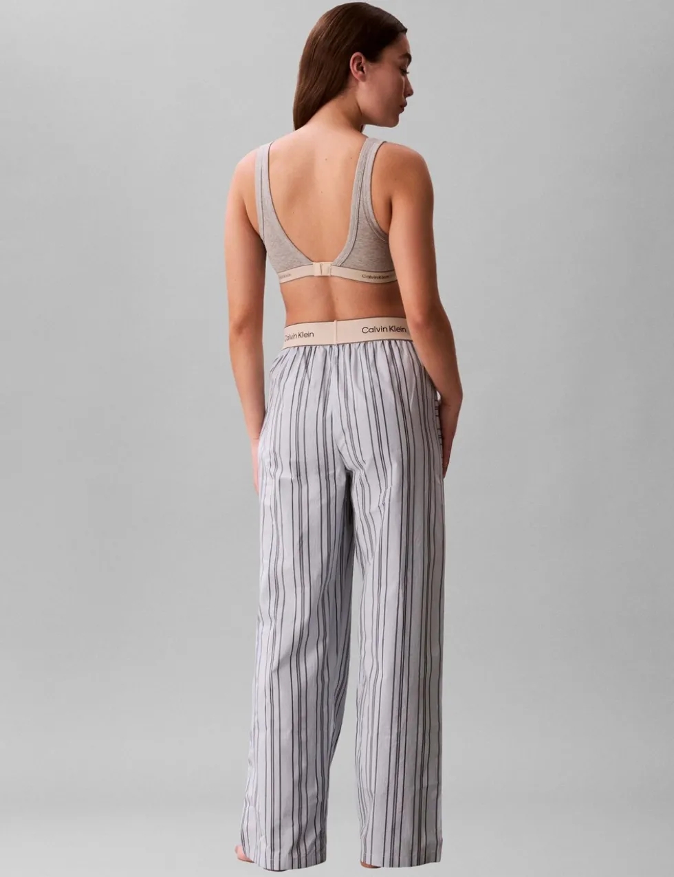 Cotton Poplin Logo Pyjama Bottoms