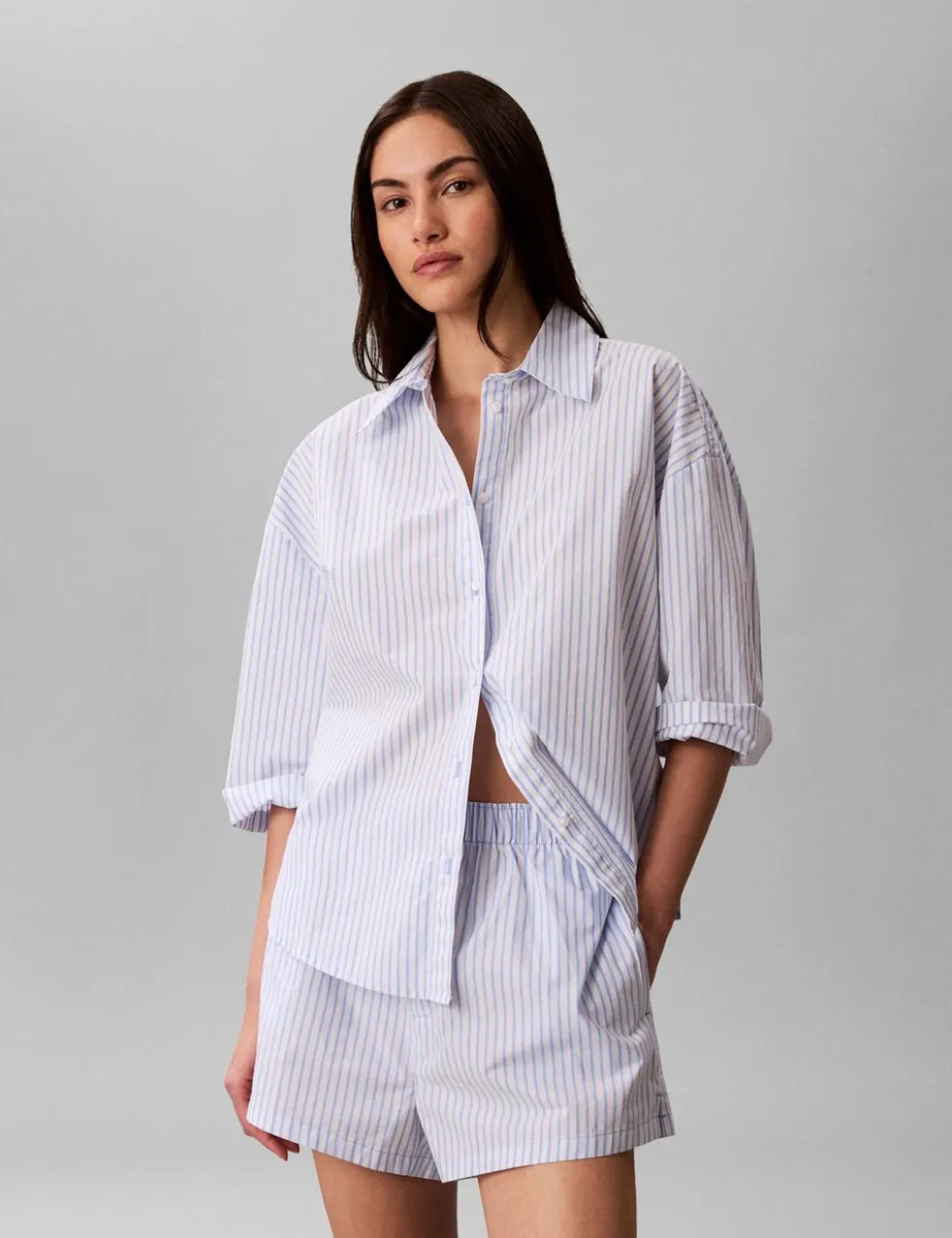 Cotton Poplin Pyjama Shorts