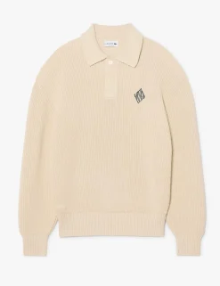 Cotton Rich Badge Detail Polo Neck Jumper