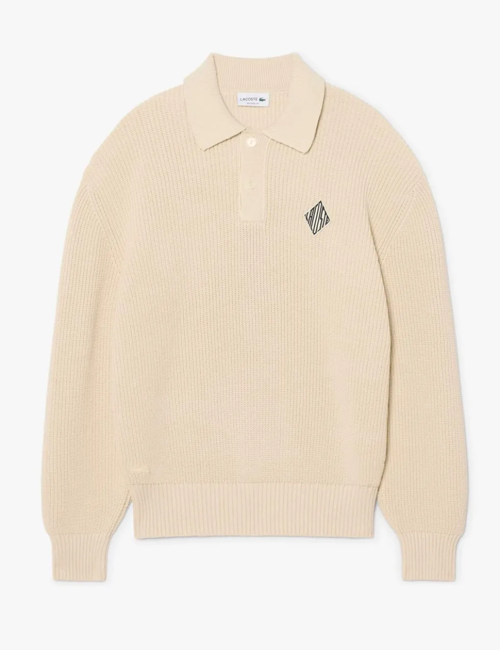 Cotton Rich Badge Detail Polo Neck Jumper