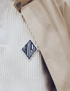 Cotton Rich Badge Detail Polo Neck Jumper