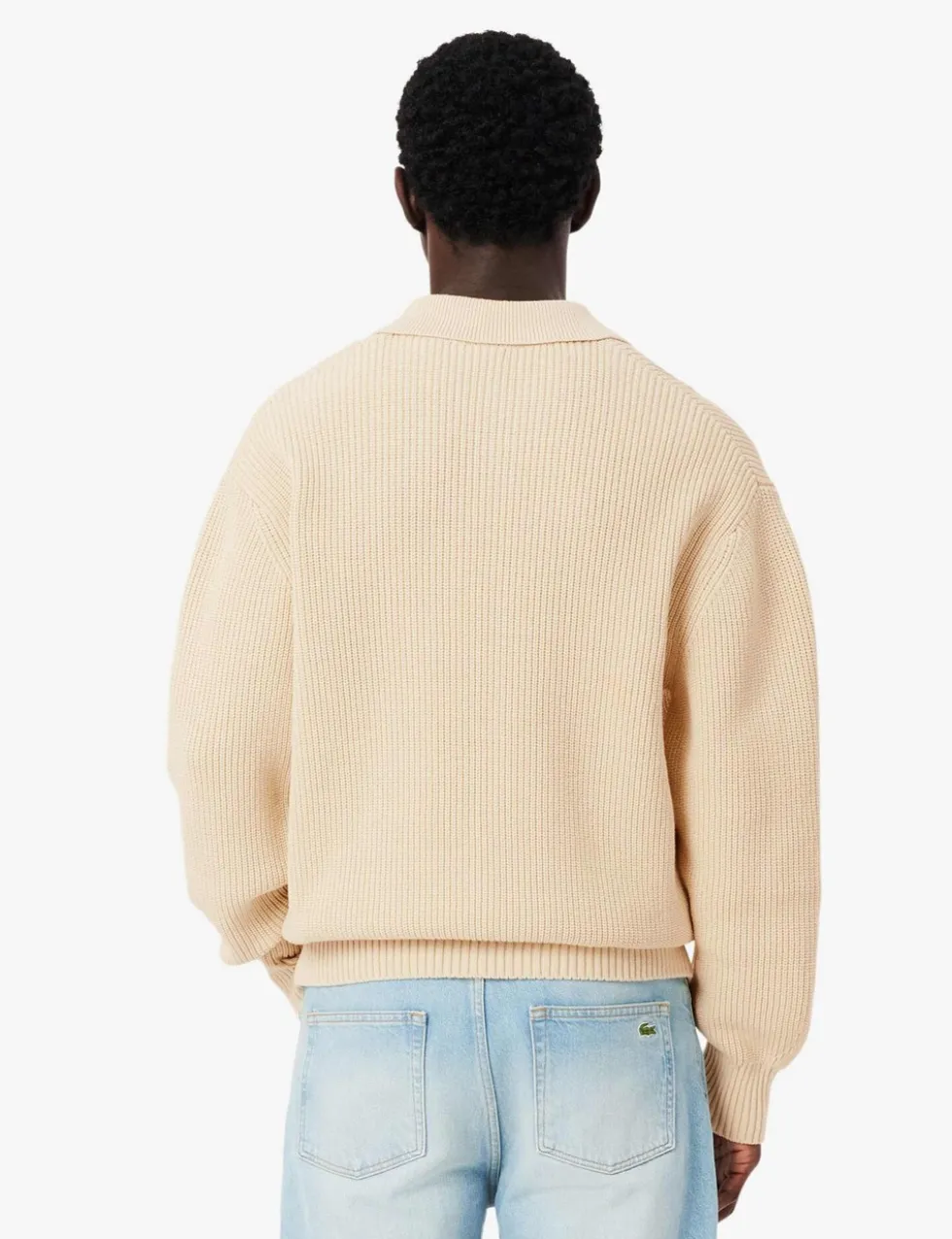Cotton Rich Badge Detail Polo Neck Jumper