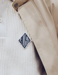 Cotton Rich Badge Detail Polo Neck Jumper
