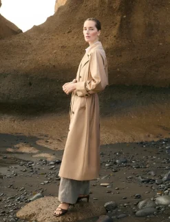 Cotton Rich Barrel Sleeve Trench Coat