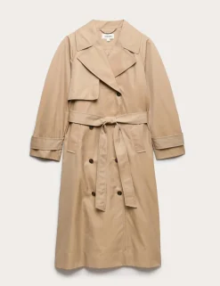Cotton Rich Barrel Sleeve Trench Coat