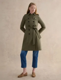 Cotton Rich Belted Longline Trench Coat