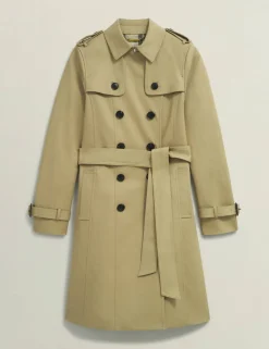 Cotton Rich Belted Longline Trench Coat