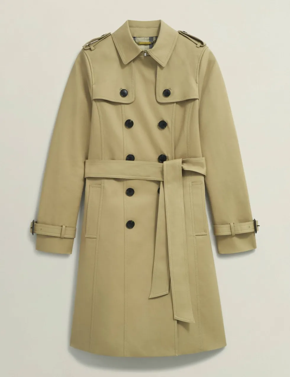 Cotton Rich Belted Longline Trench Coat