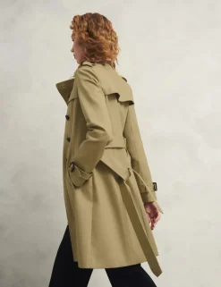 Cotton Rich Belted Longline Trench Coat