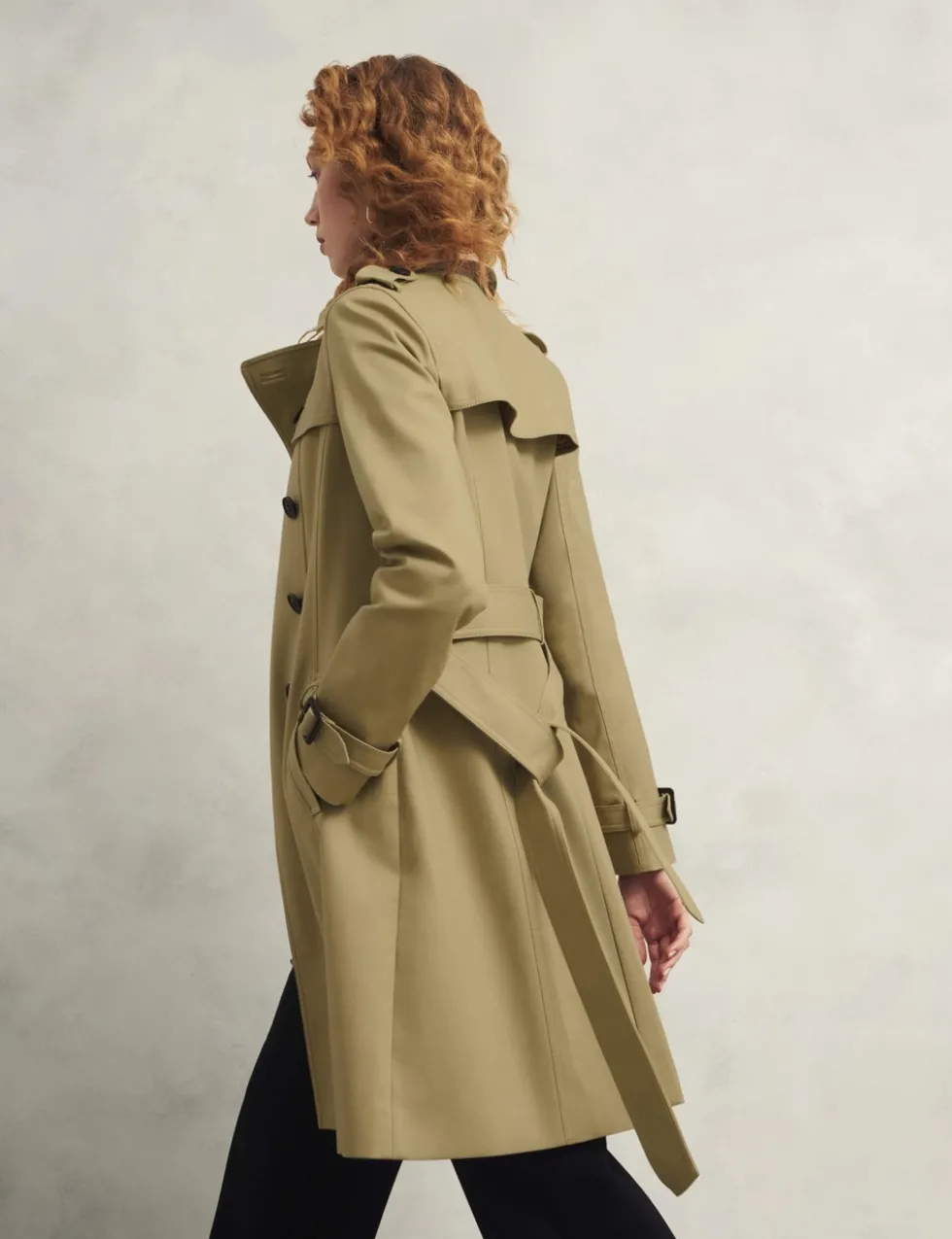 Cotton Rich Belted Longline Trench Coat