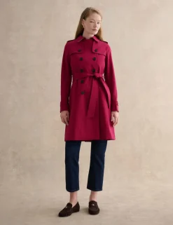 Cotton Rich Belted Longline Trench Coat