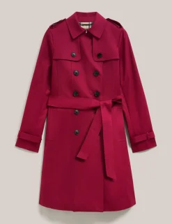 Cotton Rich Belted Longline Trench Coat