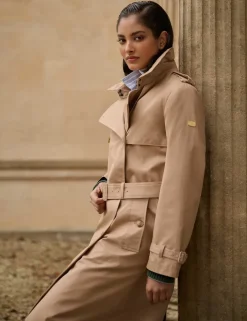 Cotton Rich Belted Longline Trench Coat