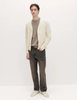 Cotton Rich Bouclé Knitted Cardigan