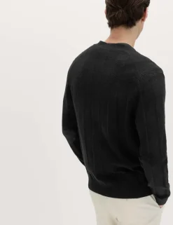 Cotton Rich Bouclé Knitted Cardigan