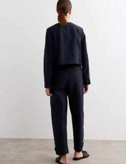 Cotton Rich Boxy Short Jacket