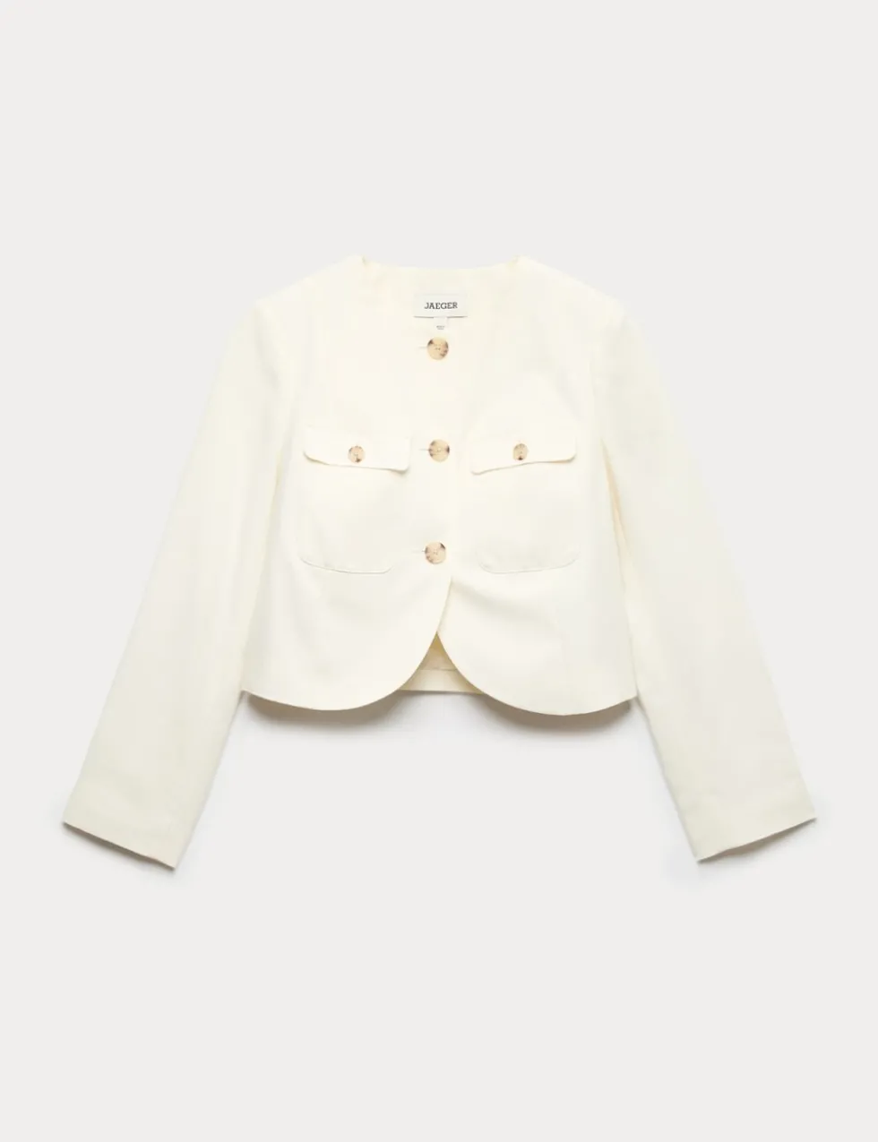 Cotton Rich Boxy Short Jacket