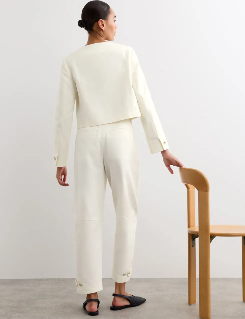 Cotton Rich Boxy Short Jacket
