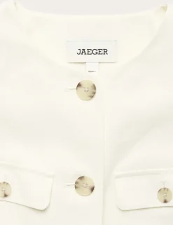 Cotton Rich Boxy Short Jacket