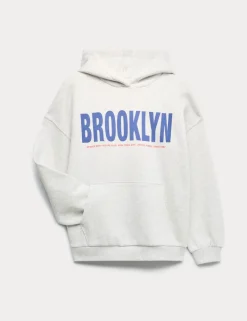 Cotton Rich Brooklyn Print Hoodie (6-16 Yrs)