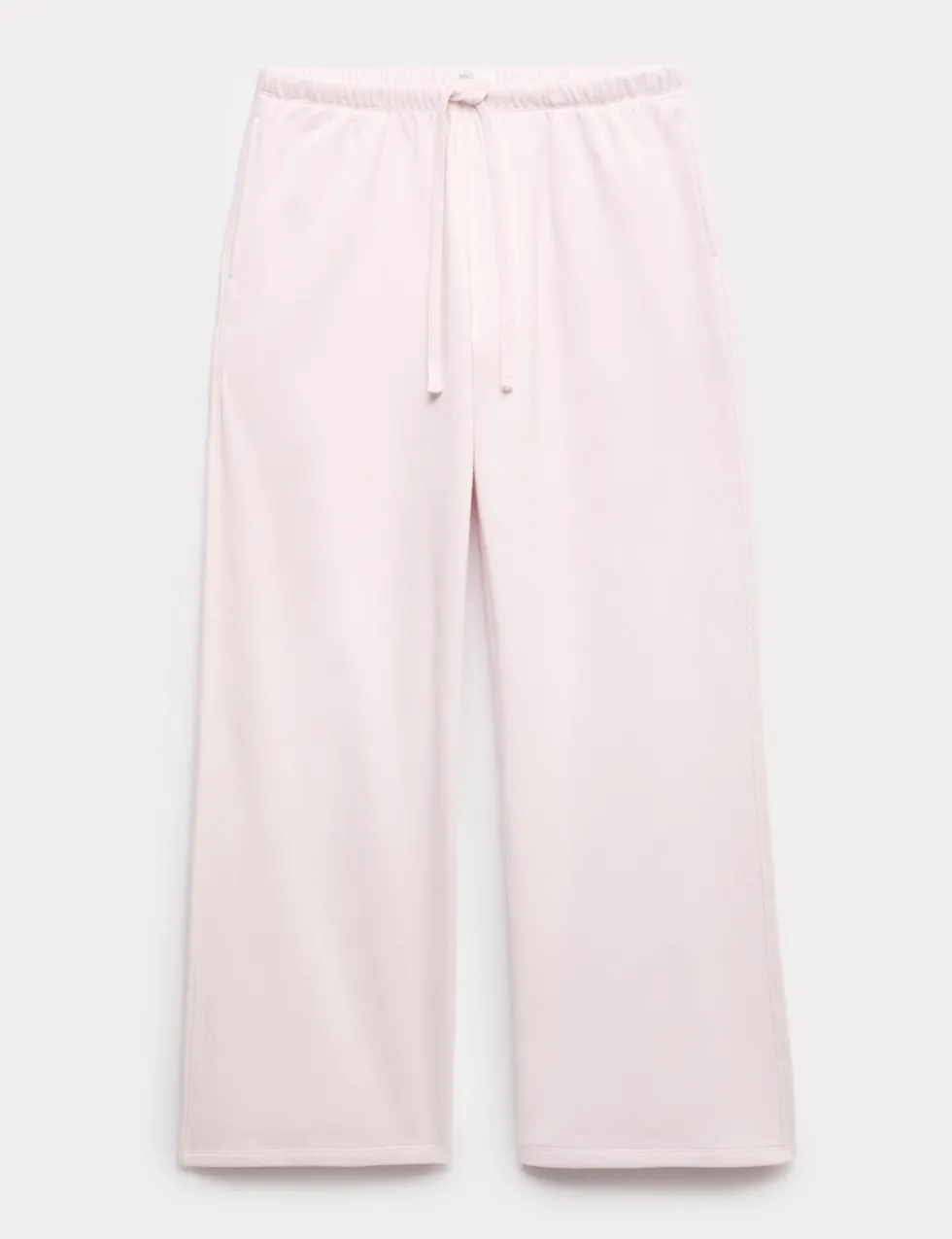 Cotton Rich Brushback Wide Leg Lounge Joggers