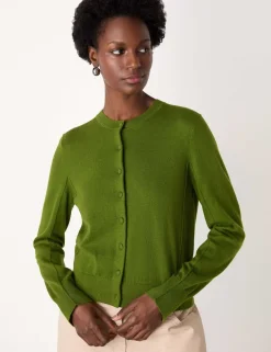Cotton Rich Button Front Cardigan