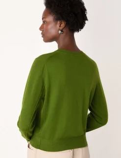 Cotton Rich Button Front Cardigan