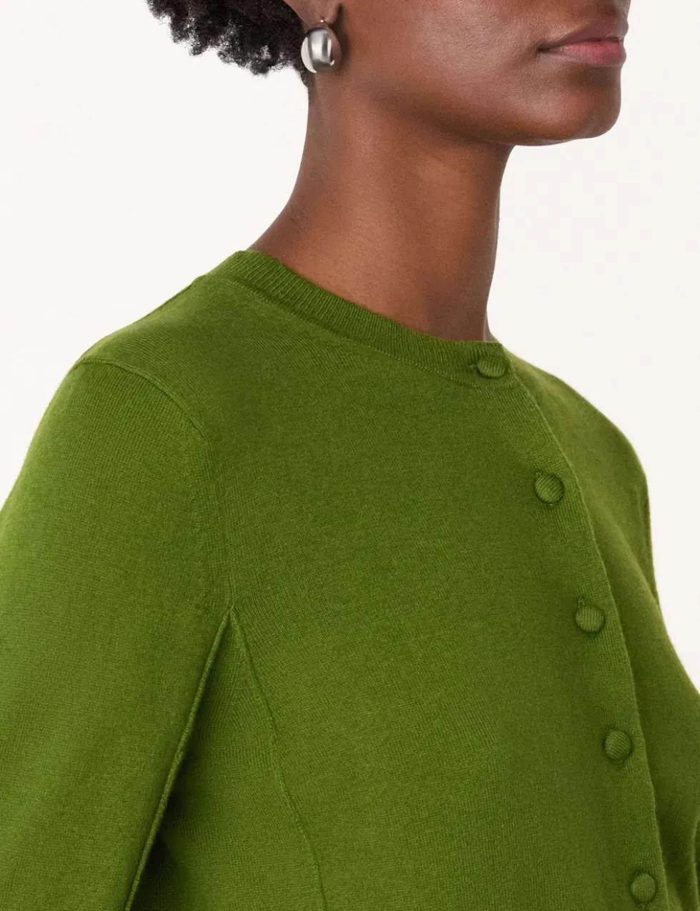 Cotton Rich Button Front Cardigan
