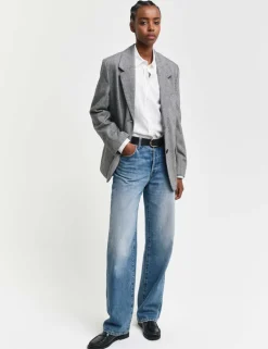 Cotton Rich Button Through Oxford Shirt