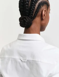 Cotton Rich Button Through Oxford Shirt