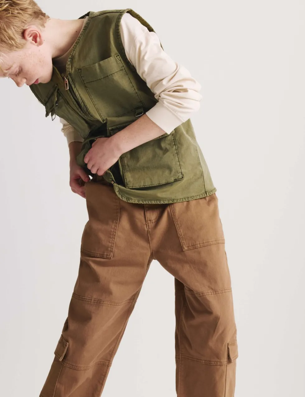 Cotton Rich Cargo Trousers (6-16 Yrs)