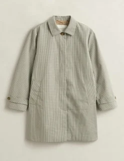 Cotton Rich Checked Car Coat