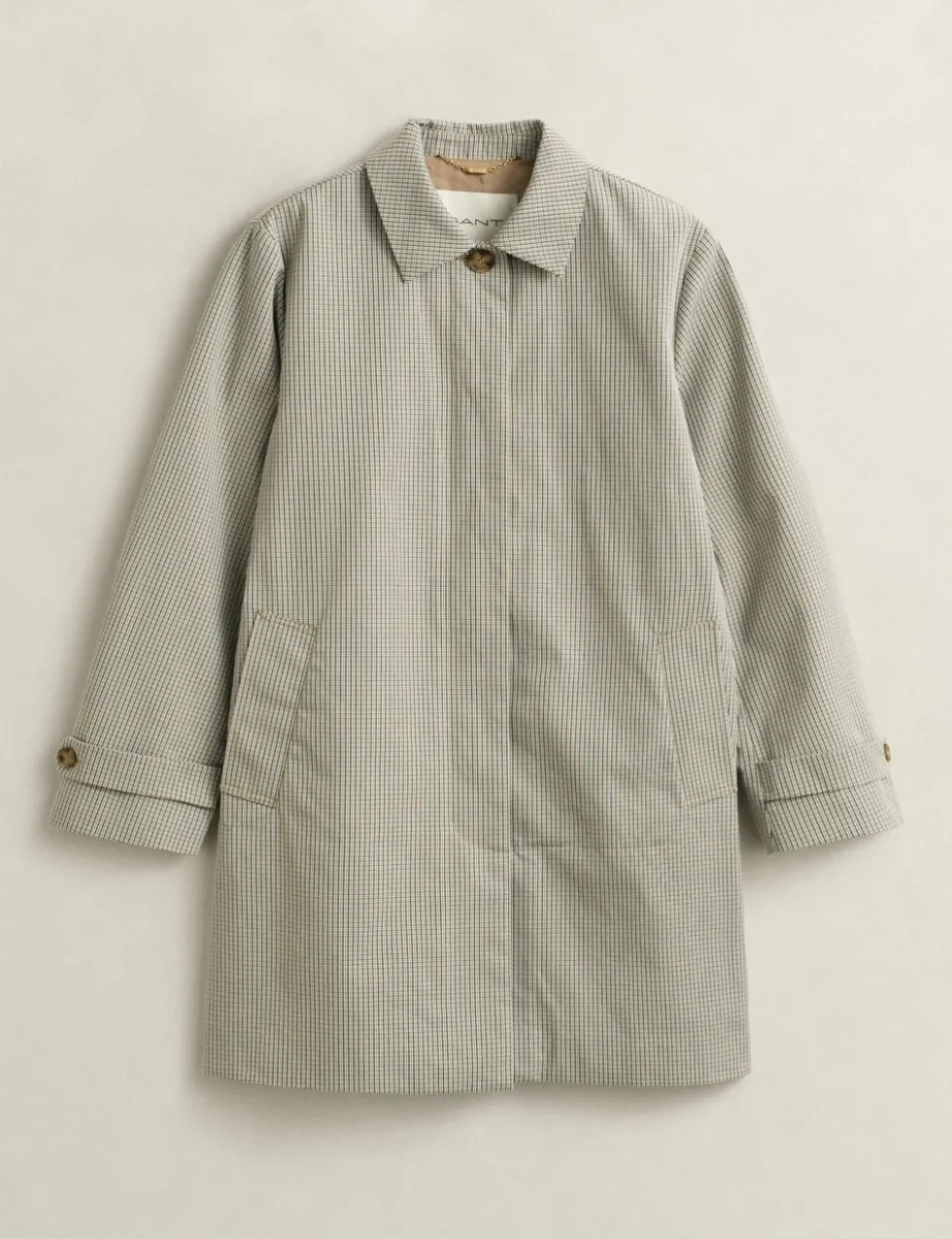 Cotton Rich Checked Car Coat