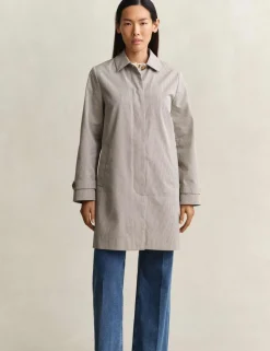 Cotton Rich Checked Car Coat