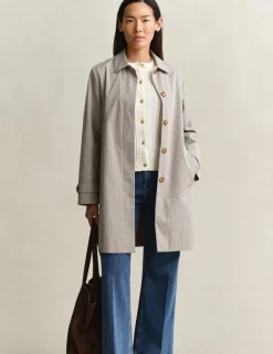 Cotton Rich Checked Car Coat