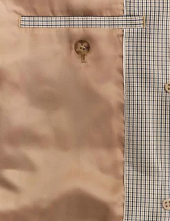 Cotton Rich Checked Car Coat