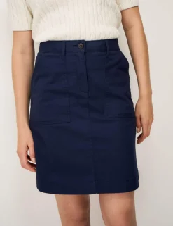 Cotton Rich Chino Mini Utility Skirt