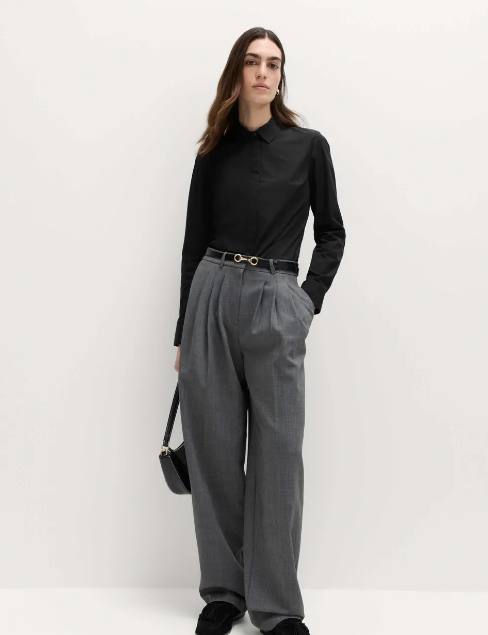 Cotton Rich Collared Fitted Shirt