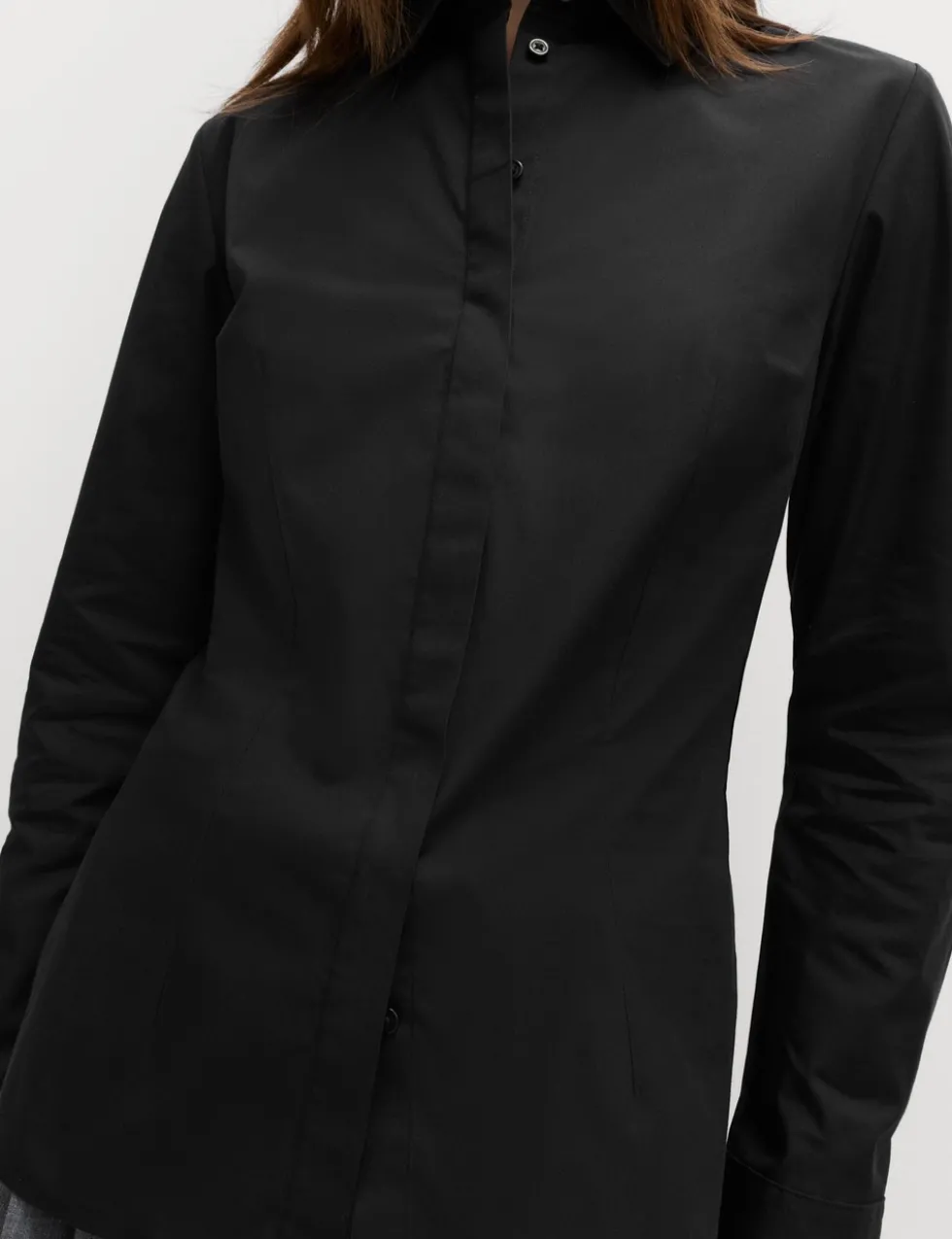 Cotton Rich Collared Fitted Shirt