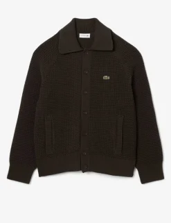 Cotton Rich Collared Neck Cardigan