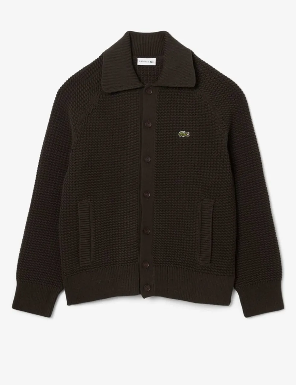 Cotton Rich Collared Neck Cardigan