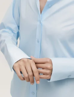 Cotton Rich Collared Shirt