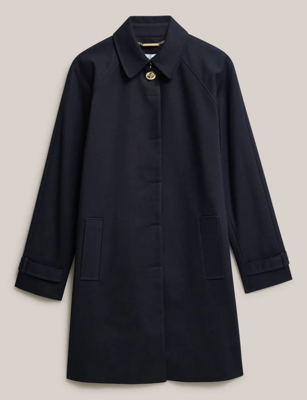 Cotton Rich Collared Trench Coat