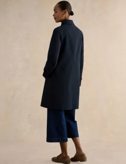 Cotton Rich Collared Trench Coat