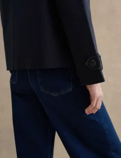 Cotton Rich Collared Trench Coat