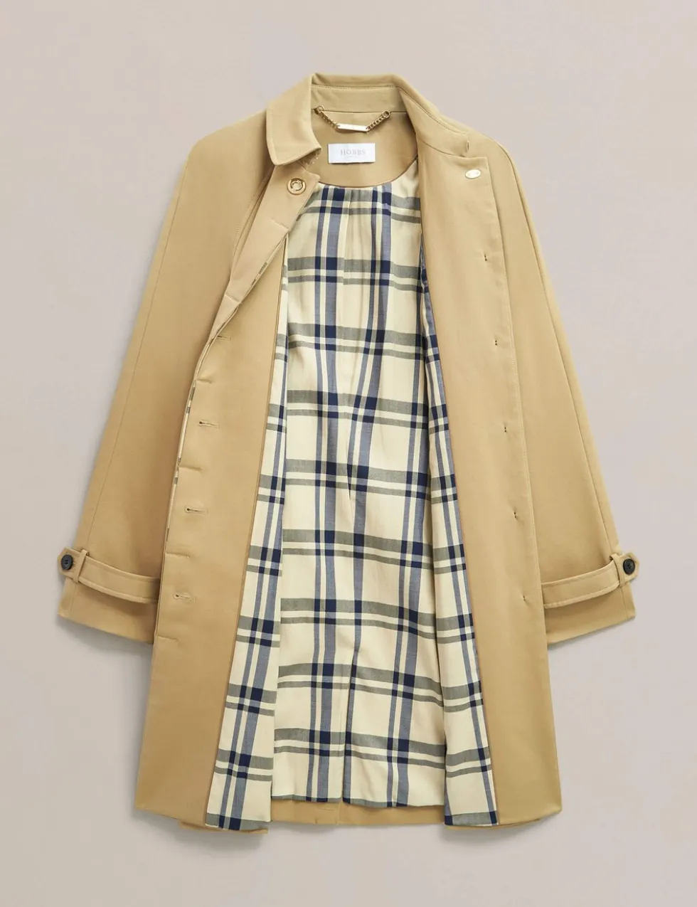 Cotton Rich Collared Trench Coat
