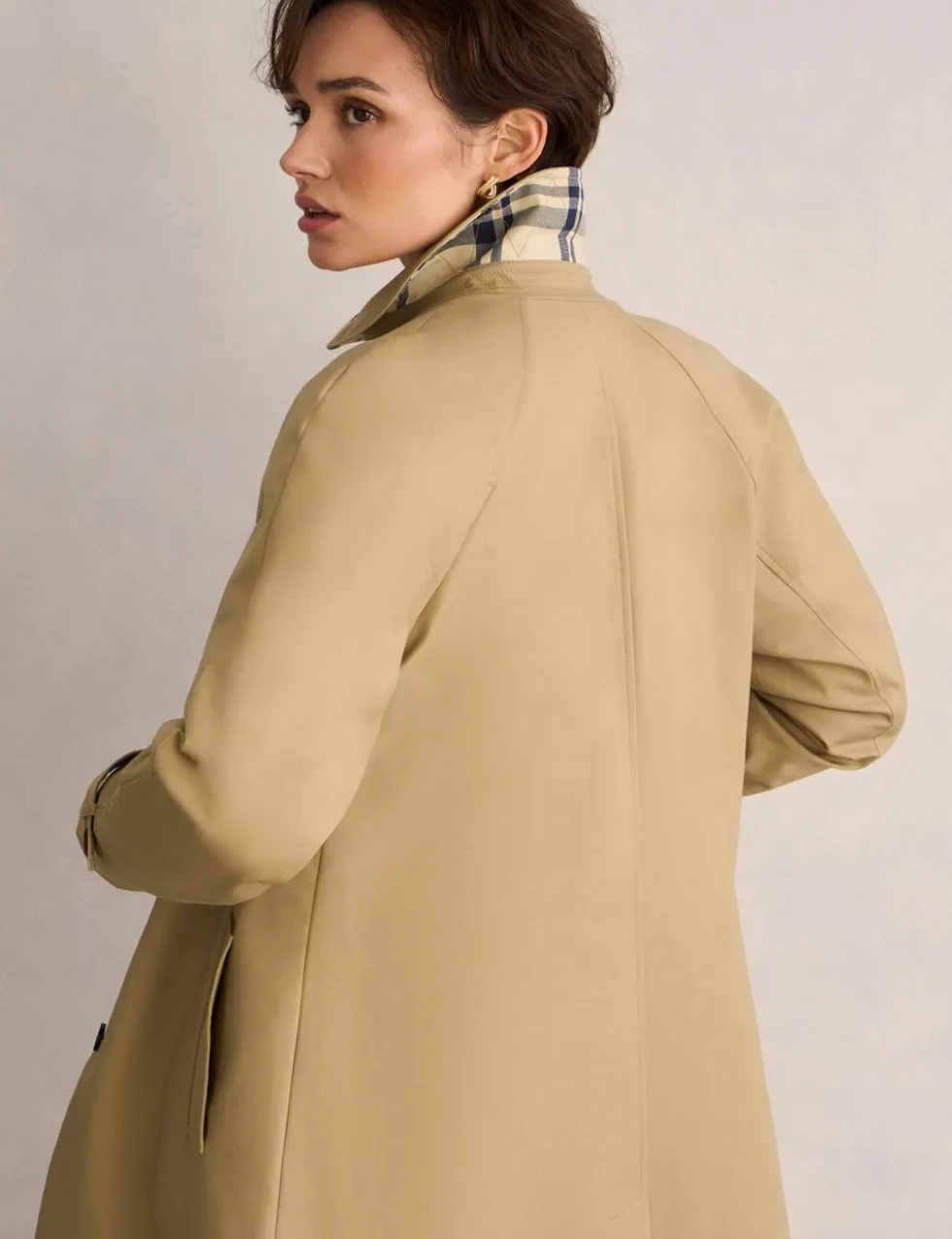 Cotton Rich Collared Trench Coat