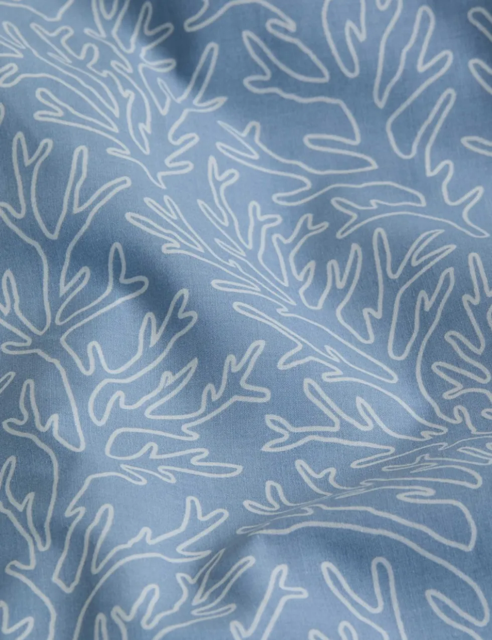 Cotton Rich Coral Printed Bedding Set